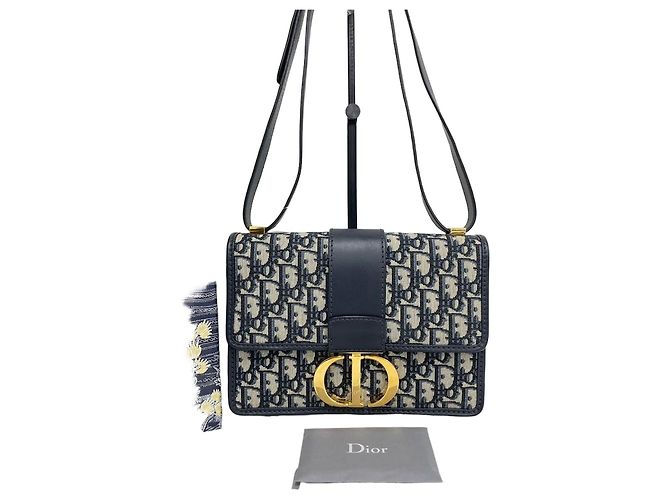 Dior Sac Montaigne Christian Oblique Bleu