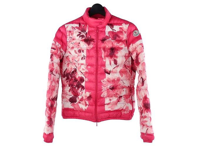 Leichte Steppjacke mit Blumenmuster Moncler ALISIA Größe Rot