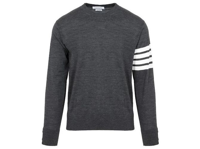 Thom Browne Fine Merino Wool Pullover Knit