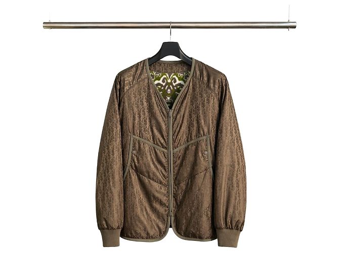 Dior Reversible Fleece Jacket Brown