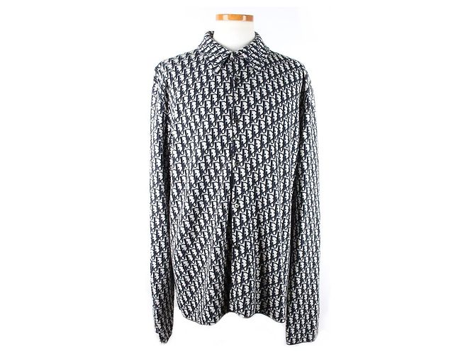 Dior Giacca-camicia in maglia XL Multicolore