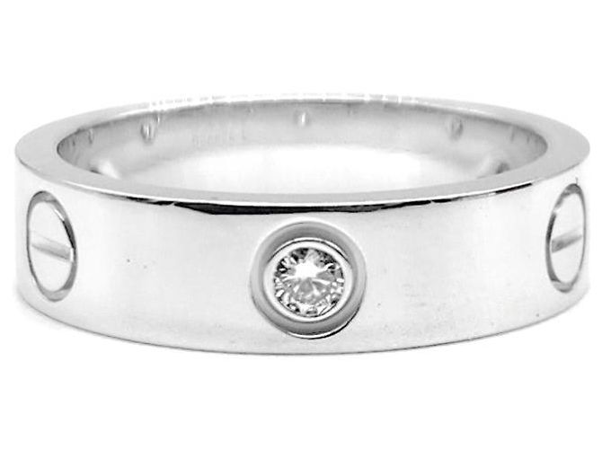 Cartier Diamond Love Ring Silvery