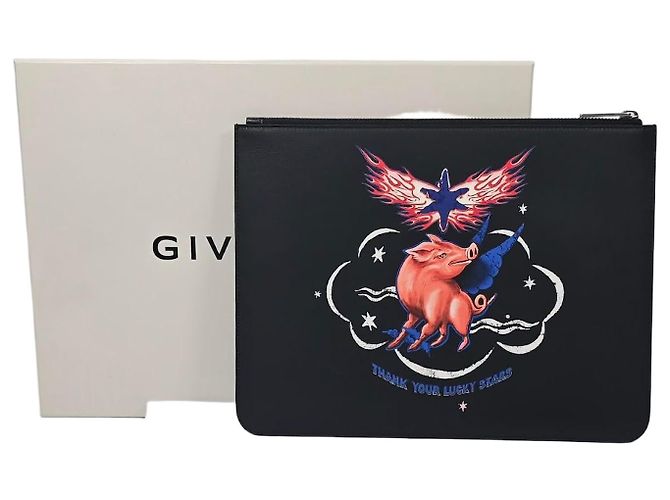 Givenchy Pochette en cuir COCHON Multicolore