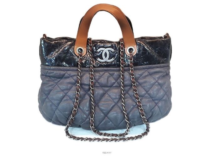 Bolsa de ombro Chanel Indemix Tote No. Multicor