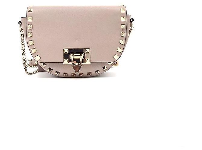 Valentino Bolsa Transversal Rockstud Rosa