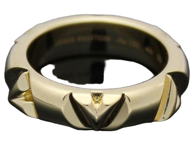 Louis Vuitton Anillo LV Bolt en oro amarillo