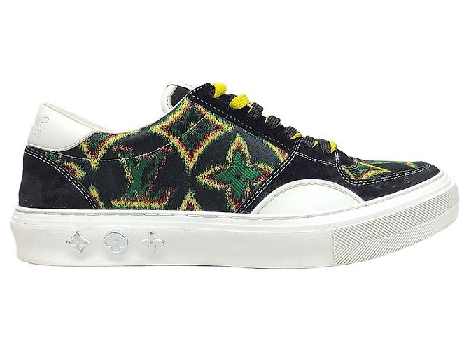 Louis Vuitton Monogramm-Jacquard-gewebte LV Oli Sneaker Schwarz