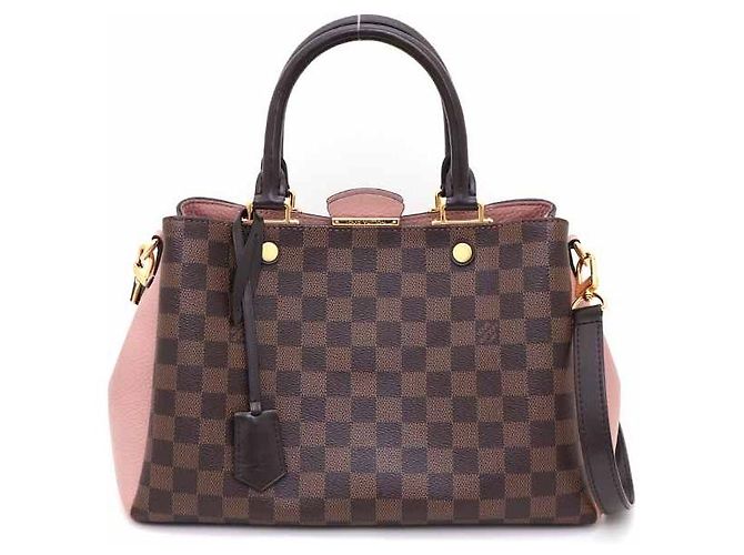 Louis Vuitton Bolsa Tote e Bolsa de Ombro Brittany BB em Damier Ebene Rosa