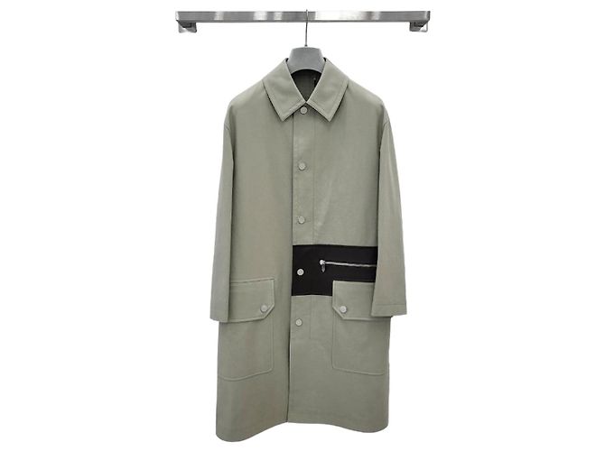 Hermès Leather Patch Coat Brown
