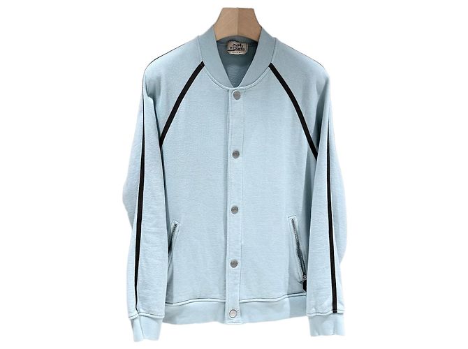 Hermès Chaqueta Varsity de algodón Azul