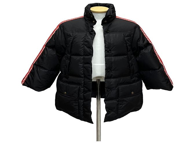 Gucci Interlocking GG Panel Women's Goose Down Jacket Silvery