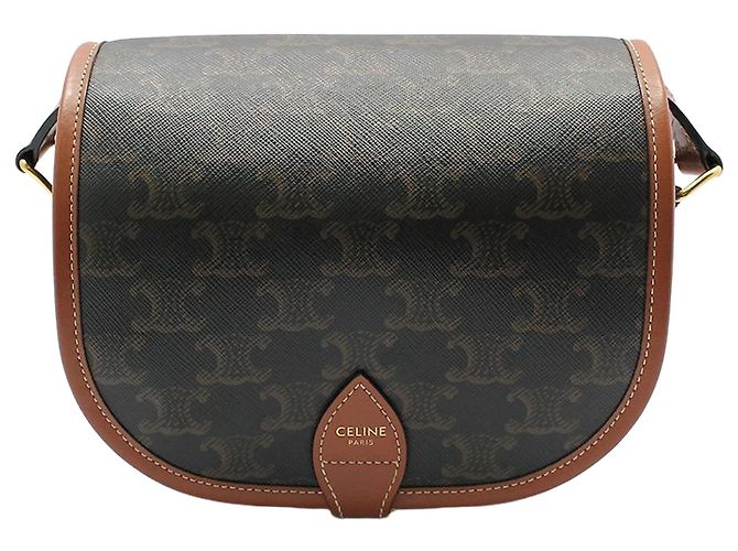 Borsa a tracolla Céline Triomphe Medium Marrone