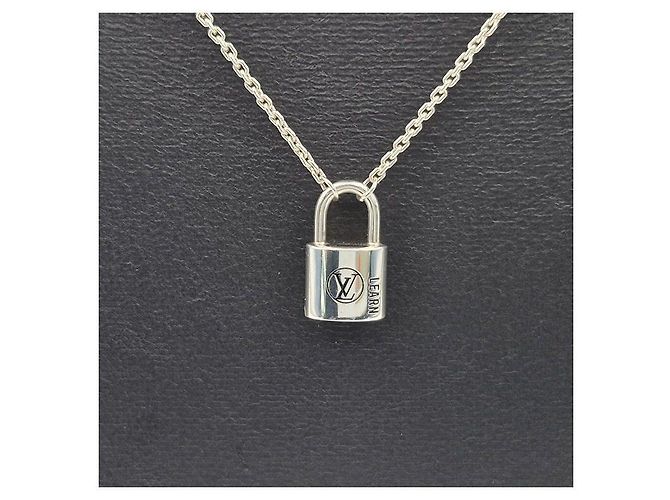 Louis Vuitton Collana Silver Lockit Learn Argento 