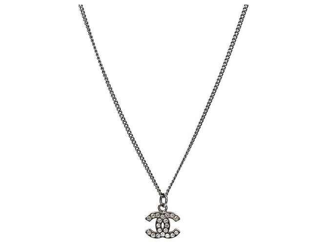 Chanel Collana Cubic CC Argento 