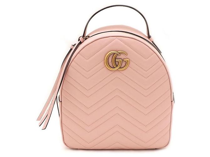 Gucci GG Marmont Matelassé Backpack Pink