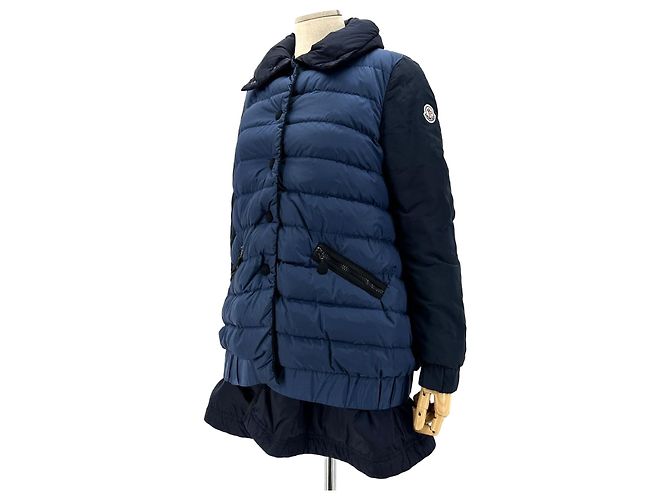 Moncler Women's Reversible Long Down Jacket Black
