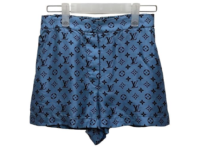 Louis Vuitton Monogram Mini Pyjamahose Blau