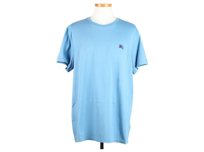 Burberry T-Shirt mit besticktem Logo Blau XL