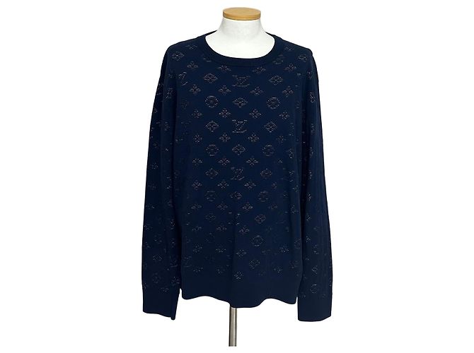 Louis Vuitton Monogramm-Strick Schwarz 