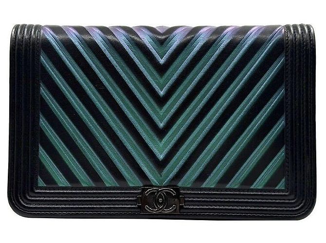 Chanel Borsa a tracolla WOC Chevron Boy Multicolore