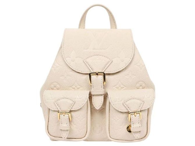 Louis Vuitton Backpack in Cream Color White