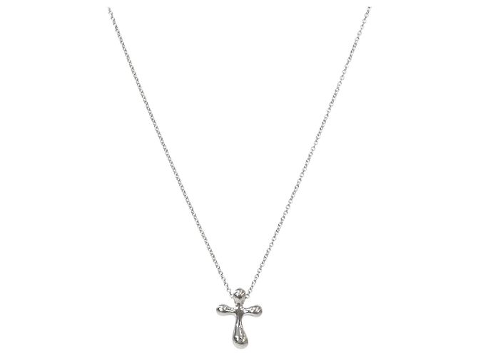 Tiffany & Co Collana con Croce in Argento