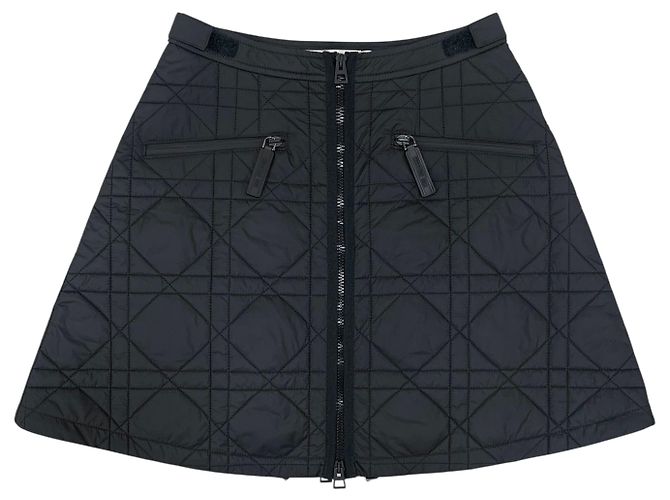 Dior Saia acolchoada Christian Cannage Preto