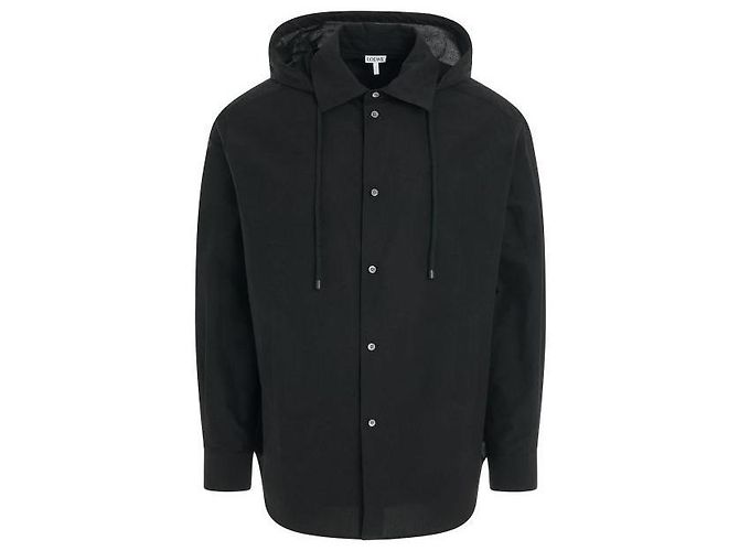 Loewe Sobrecamisa con cappuccio in cotone Nero