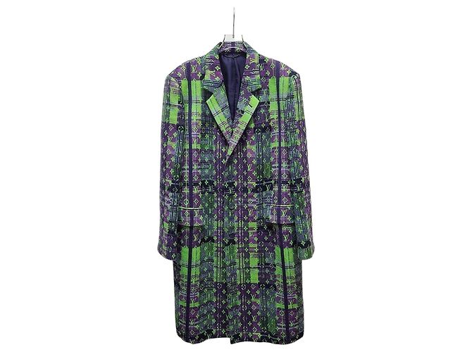 Louis Vuitton Virgil Abloh Monogram Neon Check Coat Multiple colors