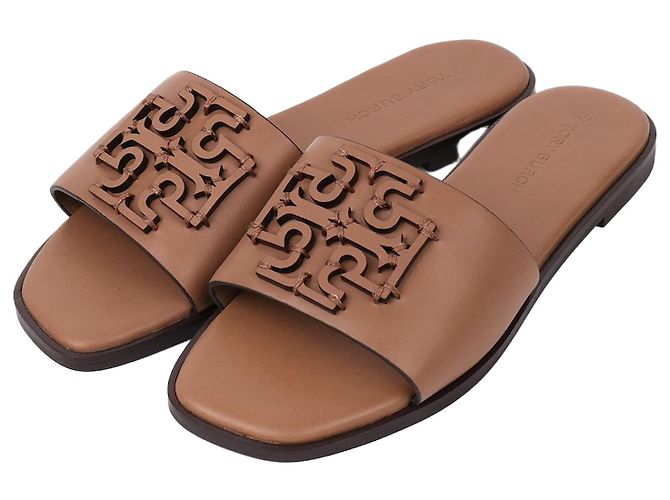 Tory Burch Sandalo Ines da donna marrone non utilizzato