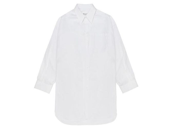 Maison Martin Margiela Camicia in popeline oversize Argento