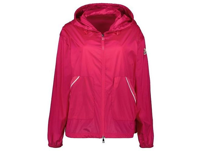 Moncler Chaqueta con capucha de nylon Roja