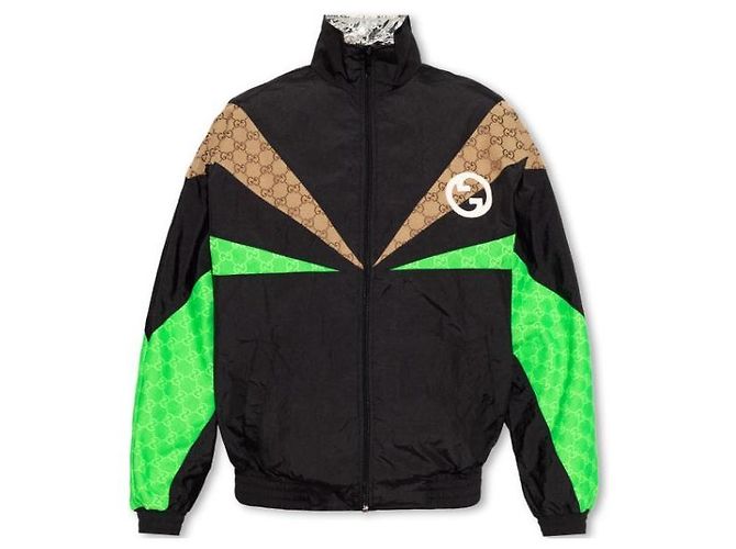 Gucci Nylon Zip Jacket stamp: Black