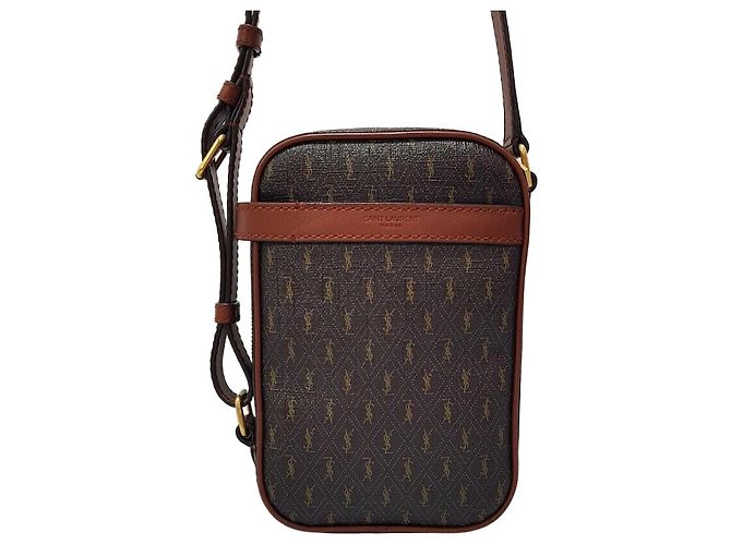 Saint Laurent Borsa a tracolla Monogram da uomo Nero