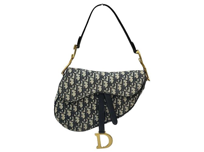 Dior Borsa Oblique Saddle Strap Medium Multicolore 