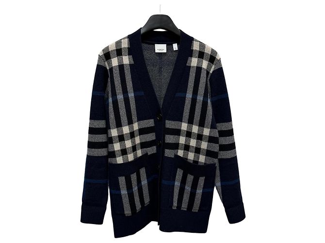 Burberry Checked Wool Cashmere Oversized Cardigan Multiple colors