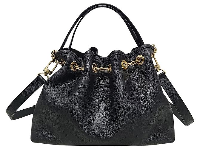 Louis Vuitton Bolsa de ombro bucket Monogram Empreinte preto