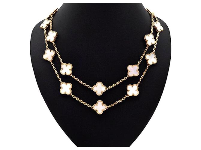 Van Cleef & Arpels Colar longo Van Cleef Arpels Alhambra Motif Multicor 
