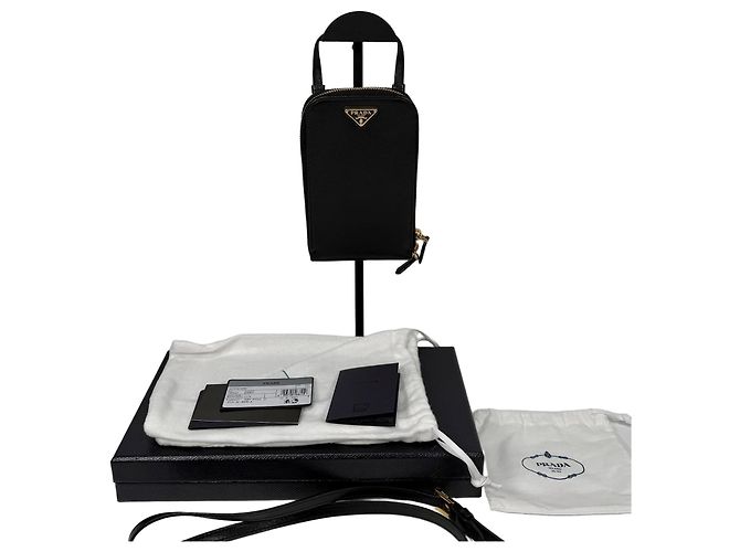 Prada Mini bolso de hombro en piel Saffiano Plata