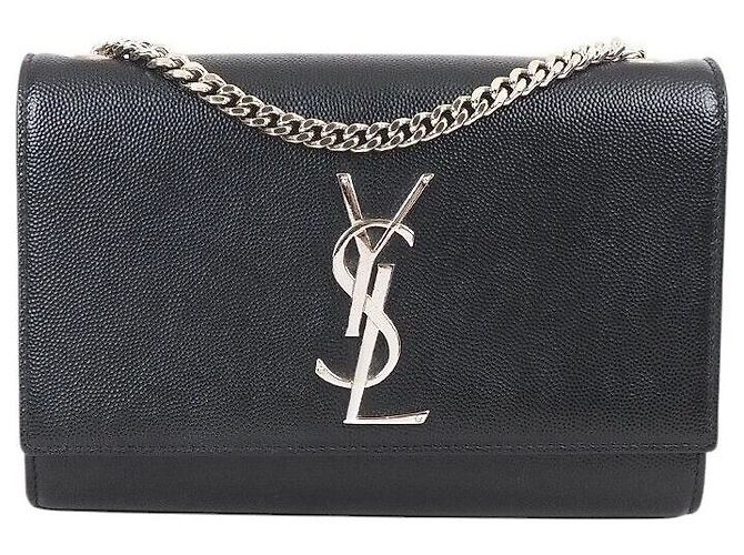 Saint Laurent Borsa a tracolla nera Nero