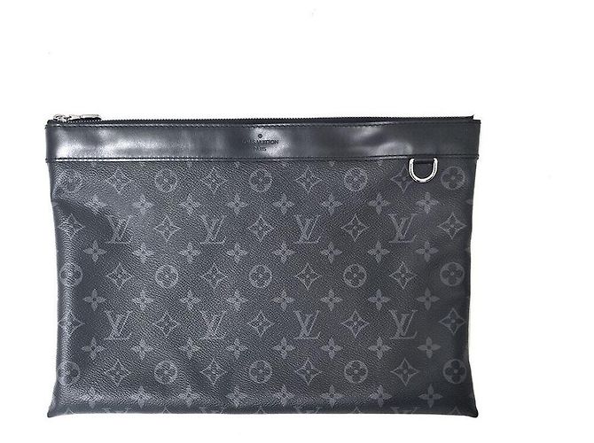 Louis Vuitton Eclipse Pochette Apollo Clutch Brown