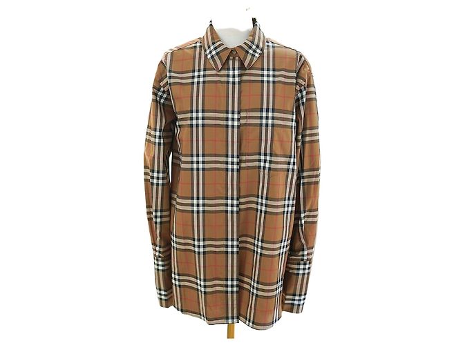 Burberry Verifica Camicia da Donna Marrone IVERY Classic Luxury Gift