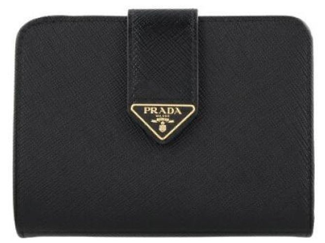 Prada Logo Leather Wallet