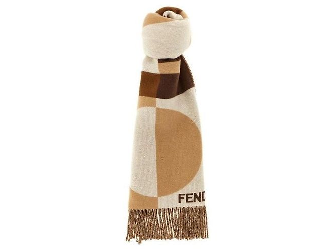 Fendi Sciarpa di lana Marrone 