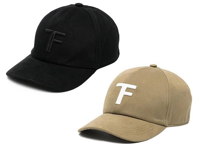 Tom Ford Cotton Logo Baseball Cap Braun