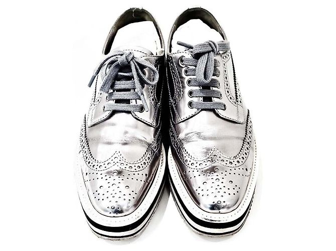 Prada Espadrille Clipper Argento 