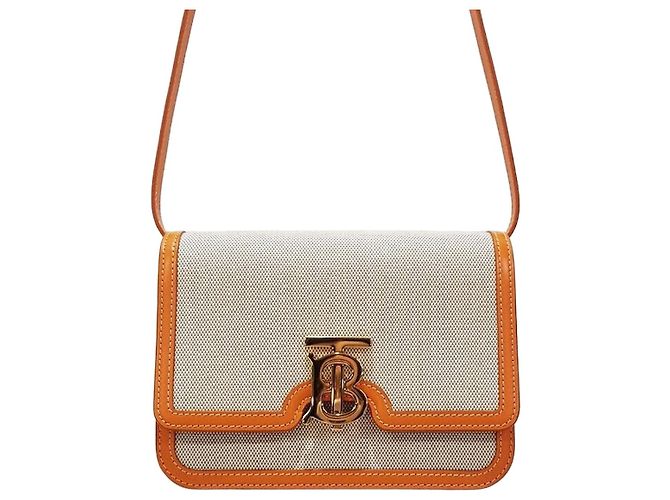 Burberry Bolsa de ombro em canvas TB Multicor