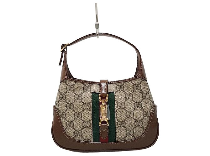 Gucci Bolso Hobo Jackie Mini Castaño