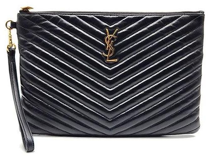 Saint Laurent Clutch Monogram New Medium Multicolore 