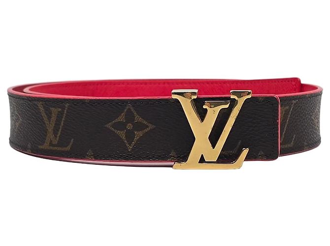 Louis Vuitton Cinturón reversible Monogram Plata